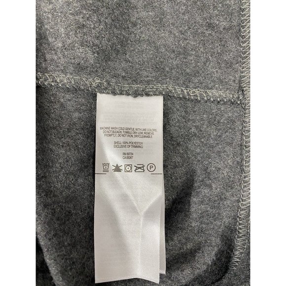 Columbia Fleece Vest Mens XXL Gray Full Zip Outdoors Hiking Casual New Tucker - Picture 9 of 11